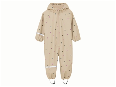 CeLaVi regndragt white pepper med hjerteprint