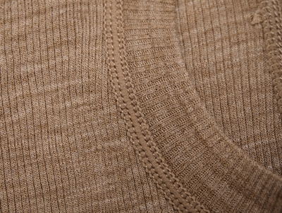 CeLaVi brun merinould balaclava detalje ved kant