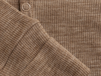 CeLaVi brun merinould heldragt rib detaljer