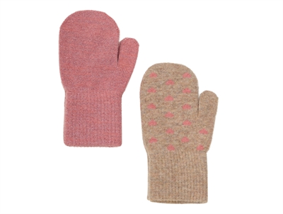 CeLaVi luffer i brick dust med strik og hjerteprint