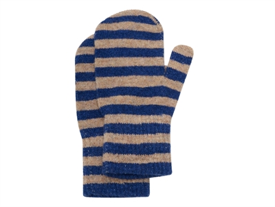 CeLaVi luffer med blå og beige striber