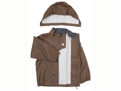 Mikk-line regnsæt chocolate chip med åben jakke