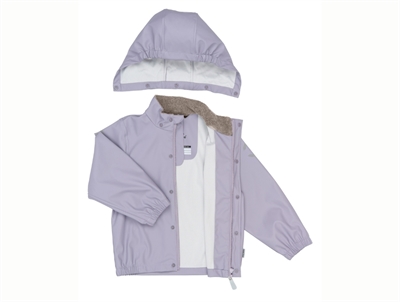 Mikk-line regnsæt lavender gray med åben jakke