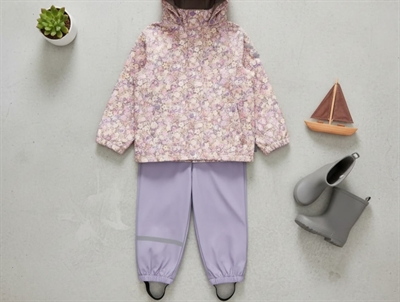 Mikk-line regntøj dusk med blomster