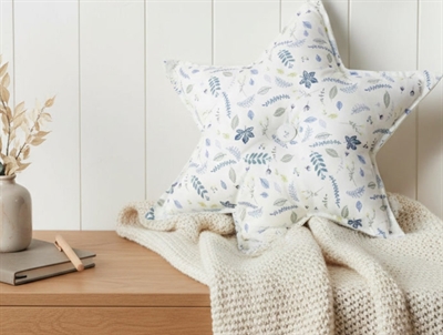 Cam Cam Copenhagen stjernepude pressed leaves blue