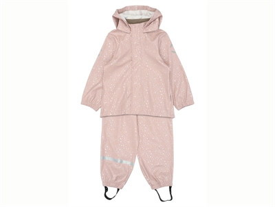 Mikk-line regnsæt glitter aop adobe rose med seler