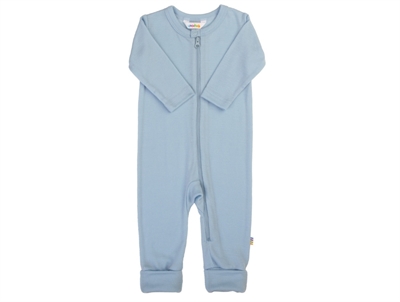 Joha uldheldragt i blå med 2-i-1 fod