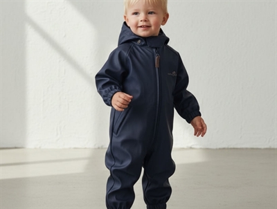 Ver de Terre regndragt i navy med hætte