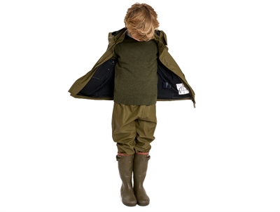 Ver de Terre regnsæt dark moss på dreng