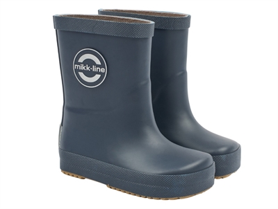 Mikk-Line gummistøvler i navy med refleksdetaljer