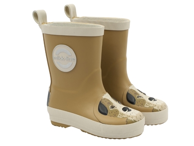 Mikk-Line gummistøvler dijon med hund