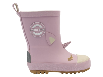 Mikk-Line gummistøvler mauve shadows med enhjørning detaljer