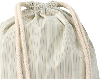 Wheat Yuna gymnastiktaske i blue ocean stripe detalje af stof og snøre