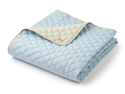 Wheat quilt tæppe blue ocean stripe