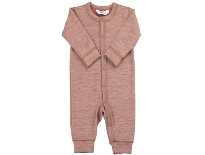 Joha heldragt rust i merinould med lange ærmer og striber