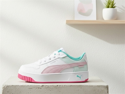 Puma Carina Street sneakers hvid/pink/turkis