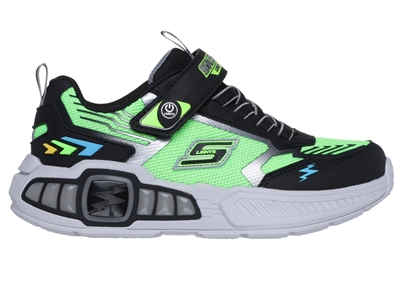 Skechers Light Storm 3.0 sneaker sort/grøn med blinkende lys