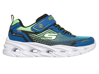 Skechers Vortex 3.0 sneaker sort med blå og lime detaljer