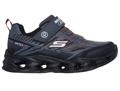 Skechers Vortex 2.0 sneakers sort koks med blinklys
