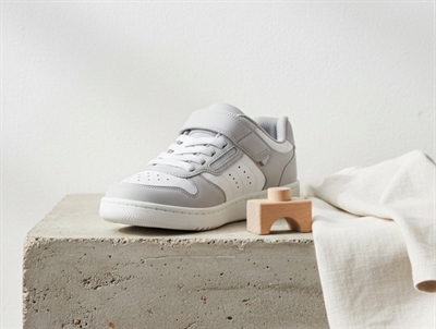 Skechers Quick Street sneaker grå/hvid med velcro