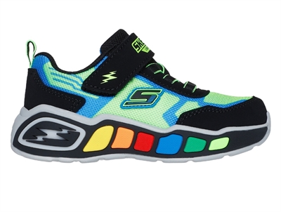 Skechers Play Scene Storm sneaker grøn med blinklys