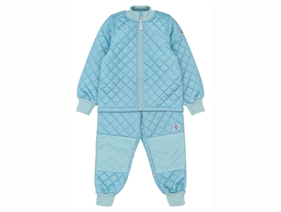 Mikk-line lyseblåt termosæt til børn set forfra