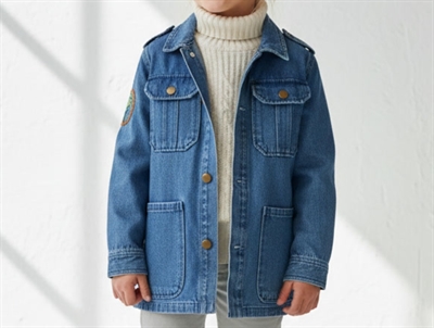 Soft Gallery jakke Aspen denim blue fishclub emb