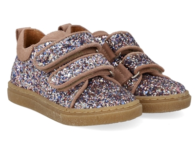 Angulus glitter sneaker i pastel multi glitter