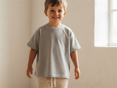 Soft Gallery t-shirt Asger grey melange