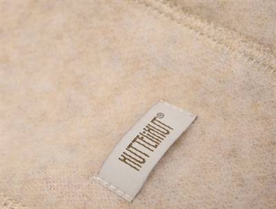 Huttelihut hjelm camel melange med logomærke