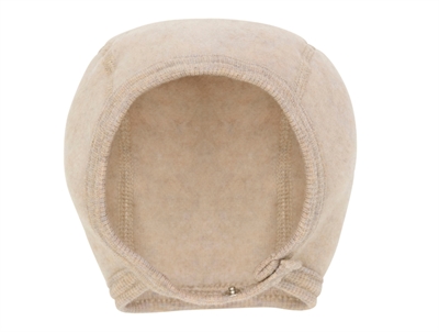 Huttelihut hjelm camel melange set forfra