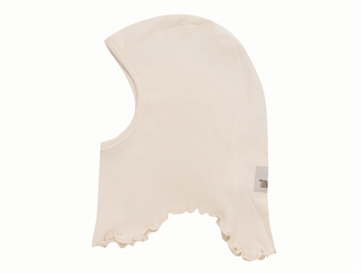 Huttelihut elefanthue antique white set fra siden