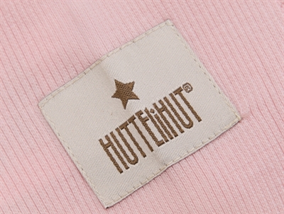 Huttelihut logo på elefanthue pale mauve