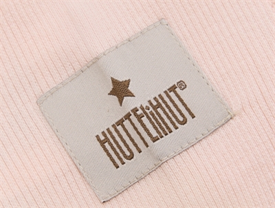 Huttelihut logo på elefanthue peach blush