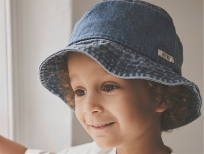 Huttelihut bøllehat denim navy blazer på barn