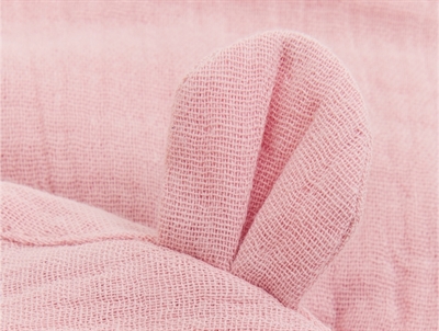 Huttelihut sommerhat pale mauve med bjørneører