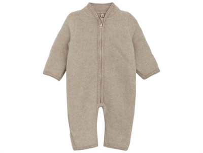 Huttelihut pram suit camel melange med ombuk set forfra