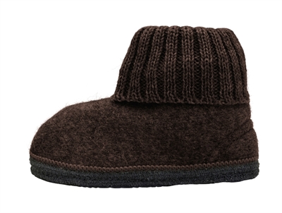 HUTTEliHUT hjemmesko i coffee bean uld