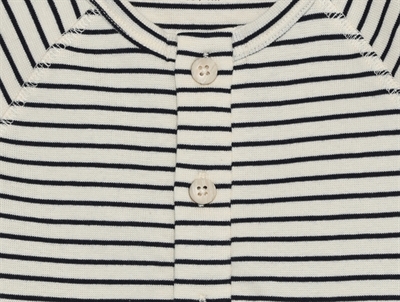 Huttelihut romper navy blazer stribet detalje