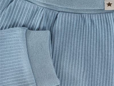 Huttelihut bukser windward blue rib detalje