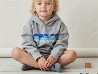 Soft Gallery hoodie Bowie grey melange space