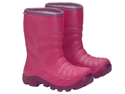 Viking Ultra Warm termostøvler fuchsia/purple med uldfor