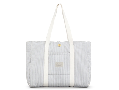 Cam Cam Copenhagen pusletaske Classic Stripes Blue bæres på skulder