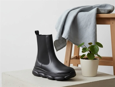 Bisgaard støvlette Petra sort med elastik