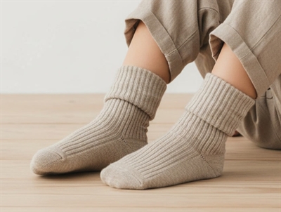 MP strømper bomuld light brown (3-pak)