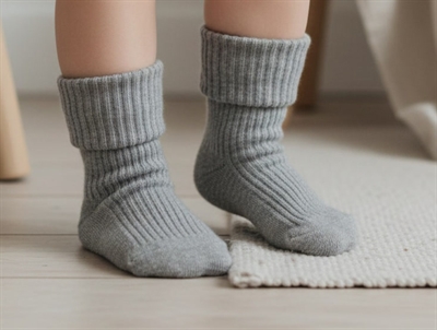 MP strømper bomuld grey melange (3-pak)