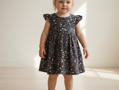 Wheat kjole Minnie flower midnight blue