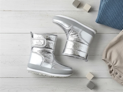 Rubber Duck silver cracked metallic vinterstøvle SnowJogger