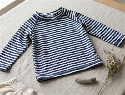 Wheat indigo stripe badebluse Dilan UVA+UVB 40+
