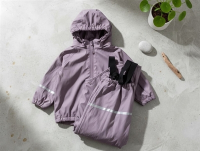 CeLaVi moonscape regntøj bukser og jakke med fleecefoer